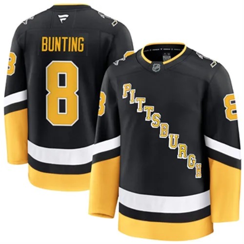 Men's Pittsburgh Penguins Michael Bunting Authentic 2024-25 Alternate Black Stitched NHL Hockey Jersey