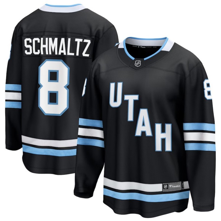 Men's Utah Hockey Club #8 Nick Schmaltz Black Breakaway Player Jersey