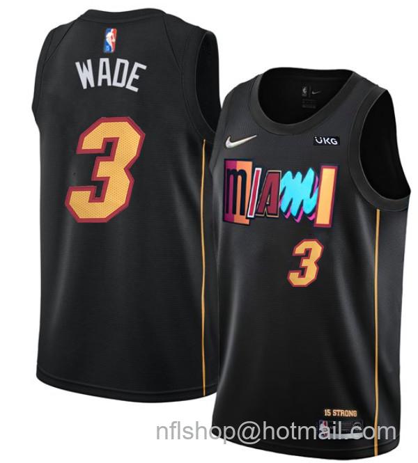 Women's Miami Heat Active Player Custom Black 75th Anniversary 2021-2022 City Edition Stitched Basketball Jersey(Run Small)