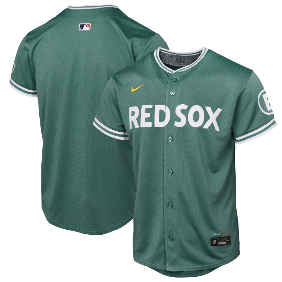 Youth Boston Red Sox Blank Nike 2025 City Connect Limited Jersey - Green