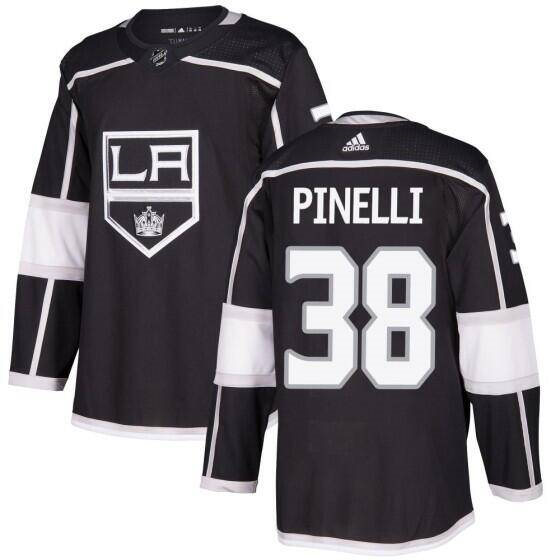 Men's Los Angeles Kings #38 Francesco Pinelli adidas Black Stitched Hockey Jersey