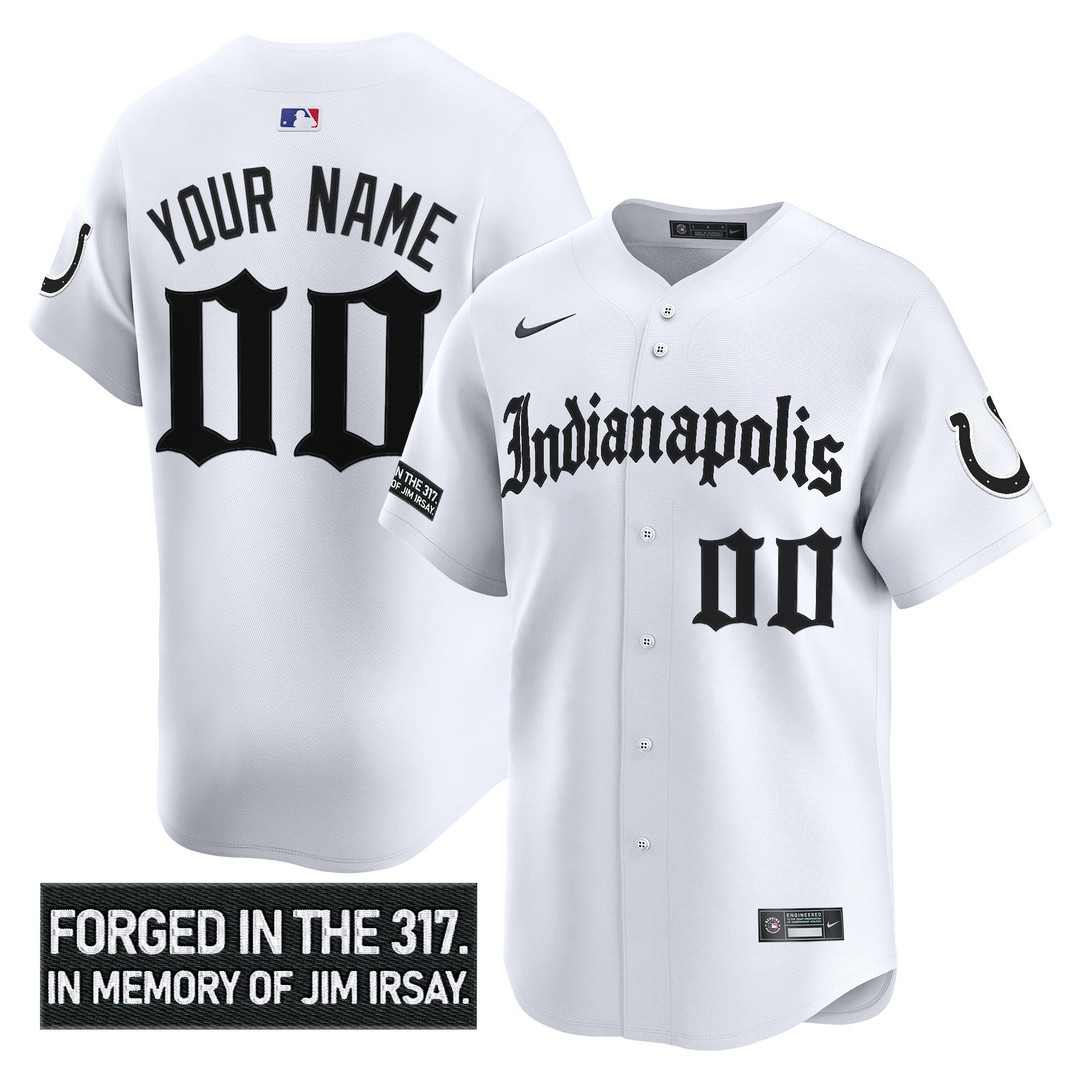 Indianapolis Colts Active Player Custom 'Jim Irsay Tribute' Vapor All Stitched Baseball Jersey White