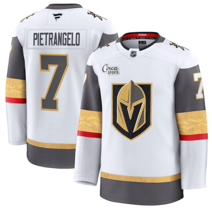 Men's Alex Pietrangelo Jersey #7 Vegas Golden Knights Premium Stitched White