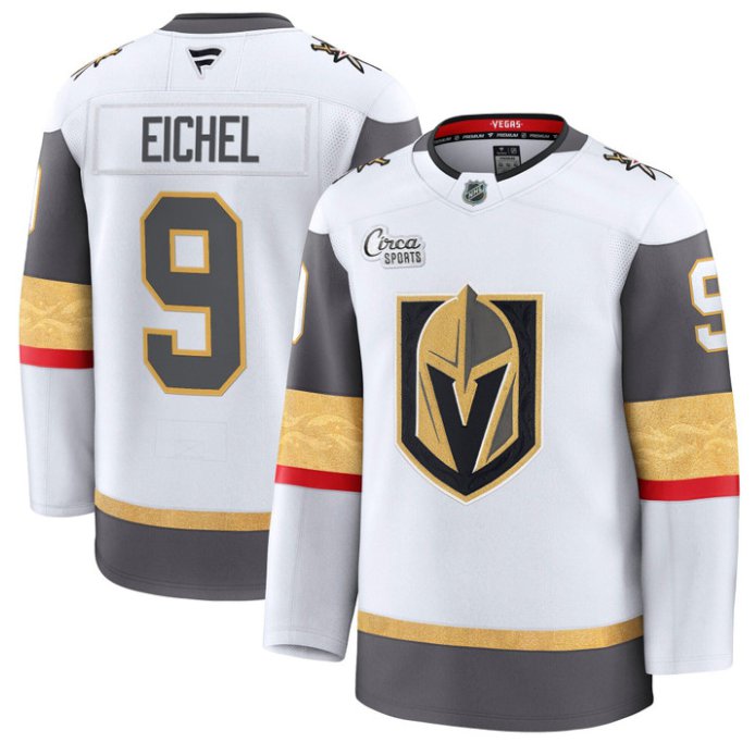 Men's Jack Eichel Jersey #9 Vegas Golden Knights Premium Stitched White
