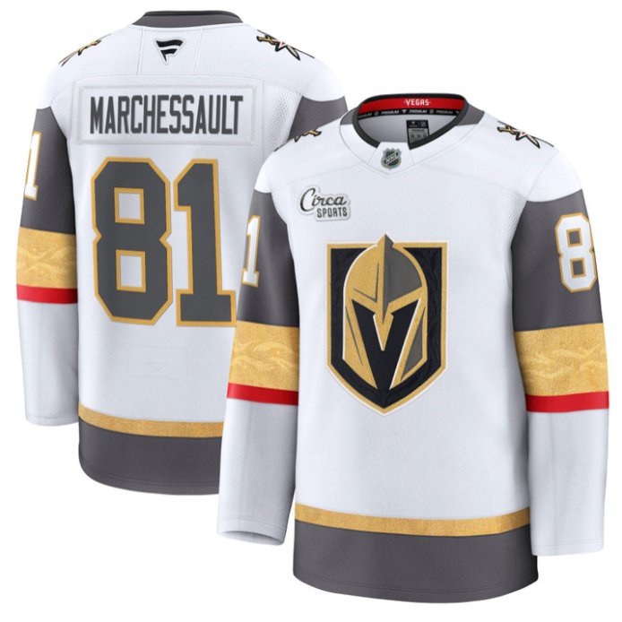 Men's Jonathan Marchessault Jersey #81 Vegas Golden Knights Premium Stitched White