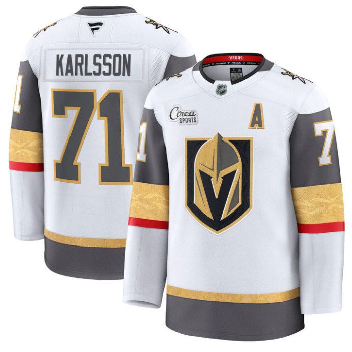 Men's William Karlsson Jersey #71 Vegas Golden Knights Premium Stitched White