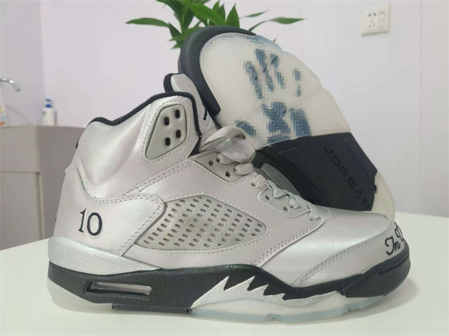 UNISEX Running Weapon Air Jordan 5 Grey Shoes 0103