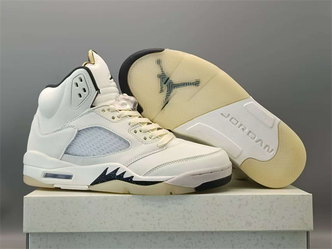 UNISEX Running Weapon Air Jordan 5 White Shoes 0100