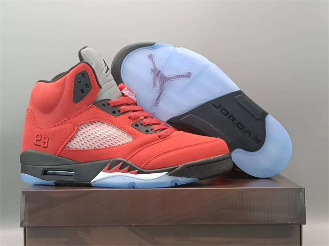 UNISEX Running Weapon Air Jordan 5 Red Shoes 0105