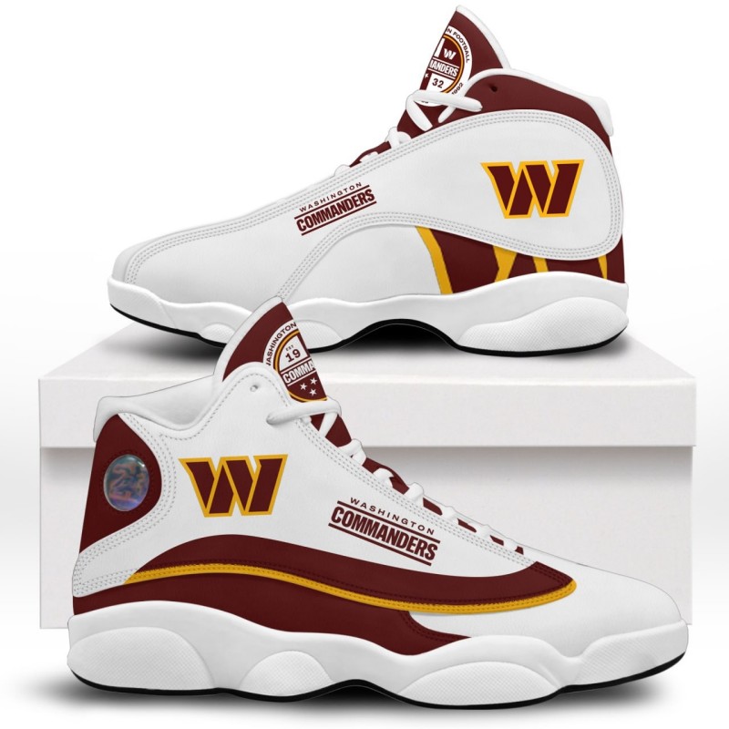 Washington Commanders Burgundy & White J13 Shoes