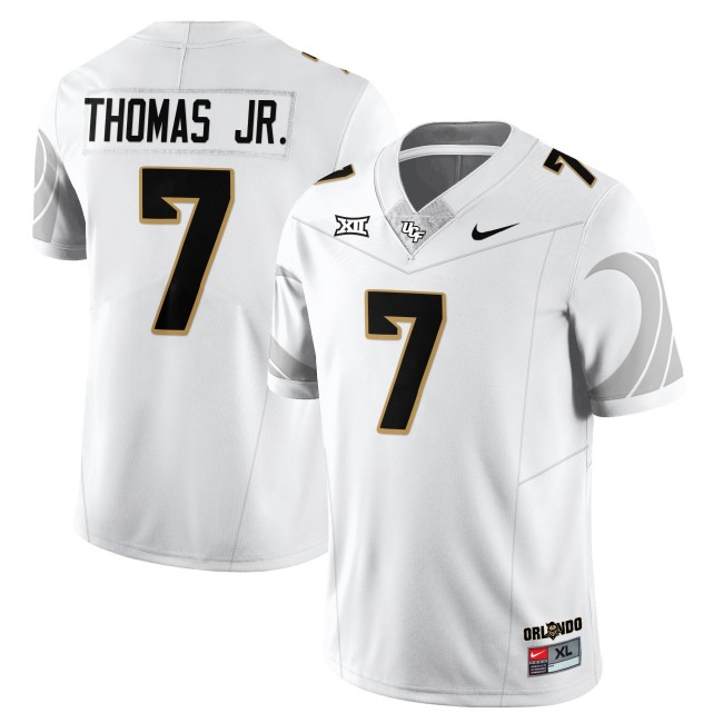 Men's UCF Knights #7 Duane Thomas Jr. White Nike 2025 Core Uniforms  Limited Stitched Football Jersey