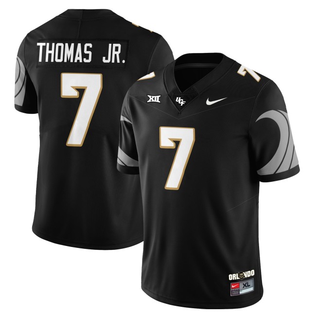 Men's UCF Knights #7 Duane Thomas Jr. Black Nike 2025 Core Uniforms  Limited Stitched Football Jersey