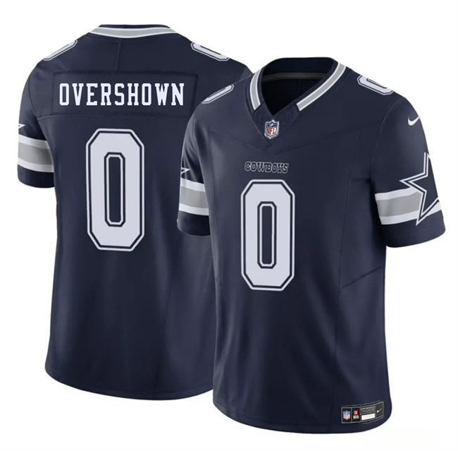 Men's Dallas Cowboys #0 DeMarvion Overshown Navy 2025 F.U.S.E. Vapor Limited Stitched Football Jersey