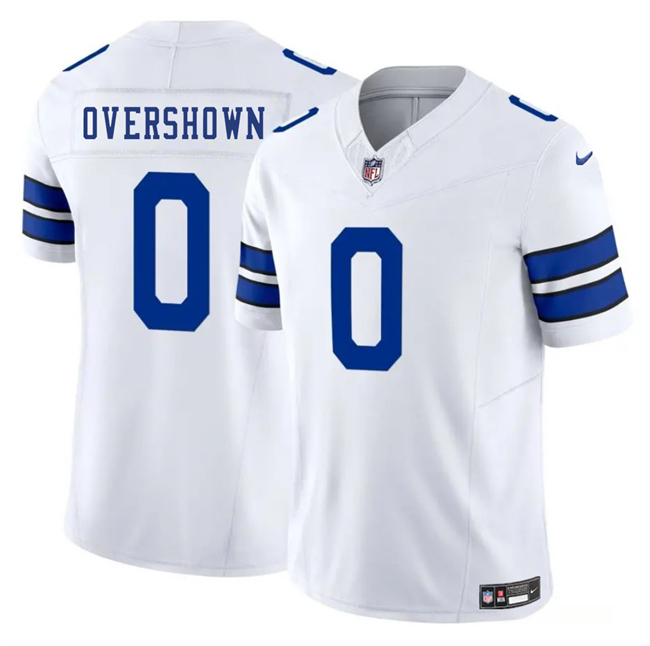 Men's Dallas Cowboys #0 DeMarvion Overshown White 2025 F.U.S.E. Vapor Limited Stitched Football Jersey