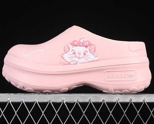 Women's Hello Kitty Adifom Stan Smith Platform Mule Sandy Pink/Cloud White/Clear Pink JR7150