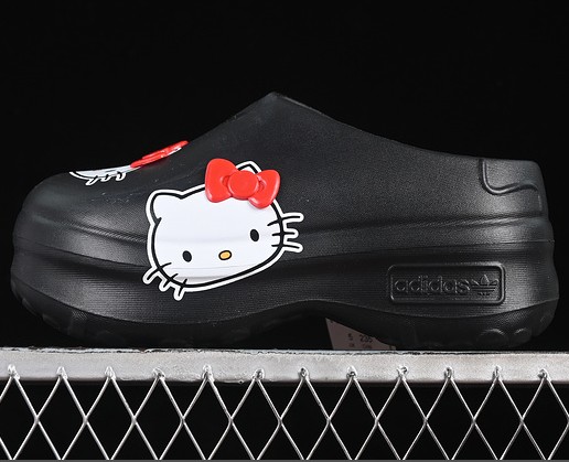 Women's Hello Kitty Adifom Stan Smith Platform Mule Core Black/Red/Cloud White IH0280