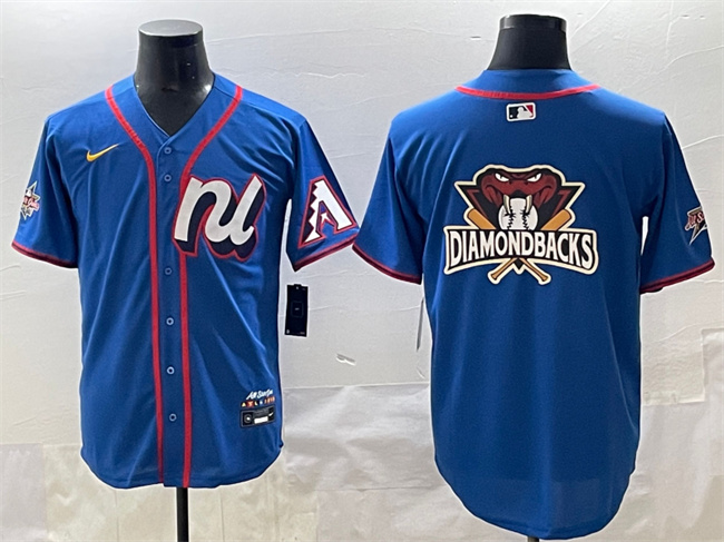 Men's National League Arizona Diamondbacks Team Big Logo Blue 2025 All-Star Edition Limited Stitched Baseball Jerseys