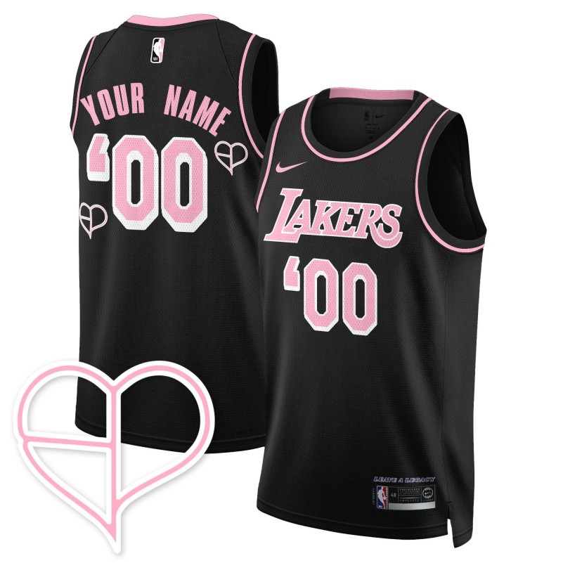 Los Angeles Lakers x BLACKPINK Custom Black Pink 2025 Limited Stitched Jersey