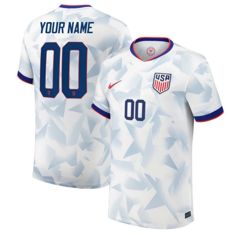 All Gender USA National Soccer Home White Custom Jersey
