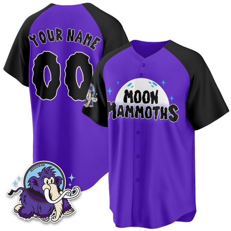 Erie SeaWolves 2025 Moon Mammoths Active Player Custom Stitched Baseball Jersey Alternate