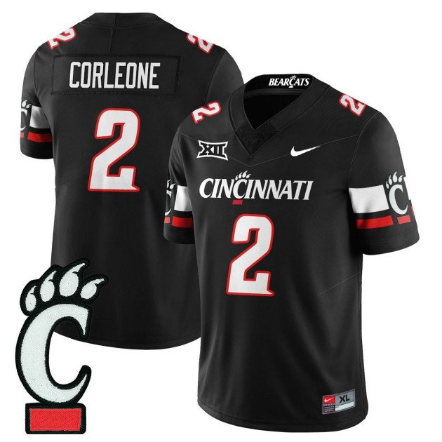 Men's Cincinnati Bearcats #2 Dontay?Corleone Black 2025 F.U.S.E. Limited Uniform Stitched Football Jersey