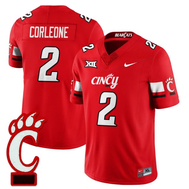Men's Cincinnati Bearcats #2 Dontay?Corleone Red 2025 F.U.S.E. Limited Uniform Stitched Football Jersey