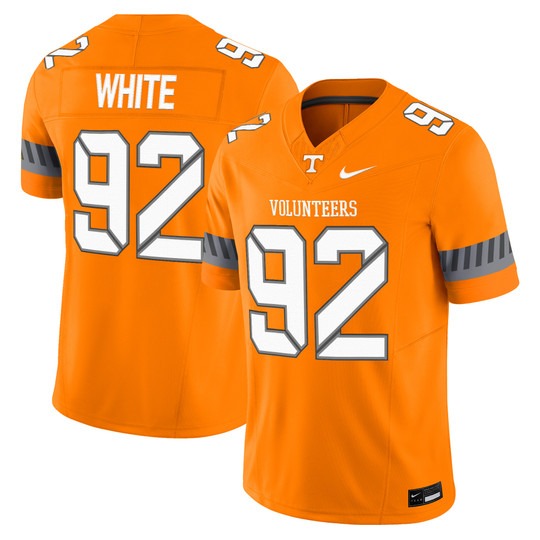 Men's Tennessee Volunteers #92 Reggie White 2025 'Smokey Grey Series' Vapor Limited Stitched Football Jersey Orange