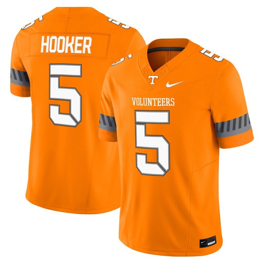 Men's Tennessee Volunteers #5 Hendon Hooker 2025 'Smokey Grey Series' Vapor Limited Stitched Football Jersey Orange