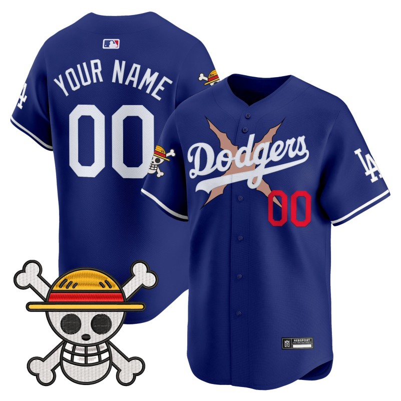 Los Angeles Dodgers x One Piece Custom Royal 2025 Vapor Premier Limited Stitched Baseball Jersey